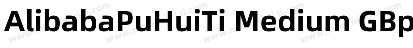AlibabaPuHuiTi Medium GBpc EUC H字体转换